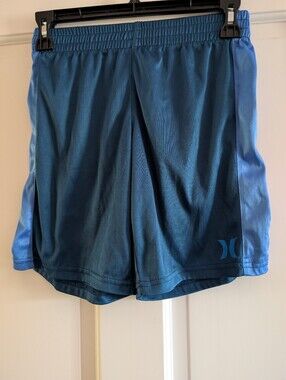 Boy's Hurley Teal and Light Blue Athletic Shorts